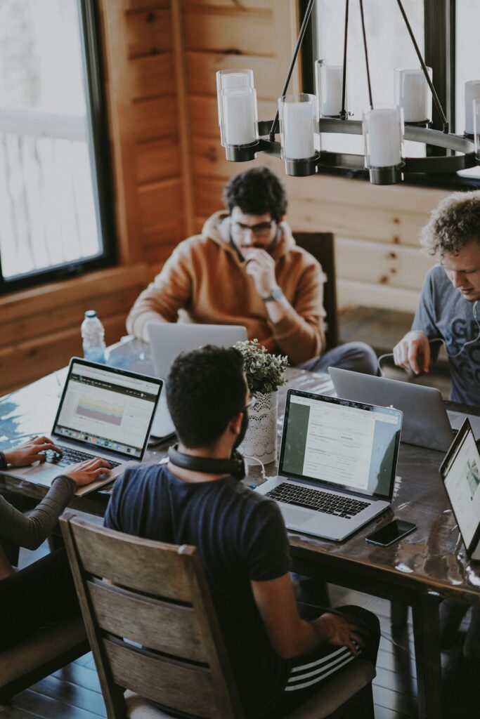 Team working together — illustrative photograph